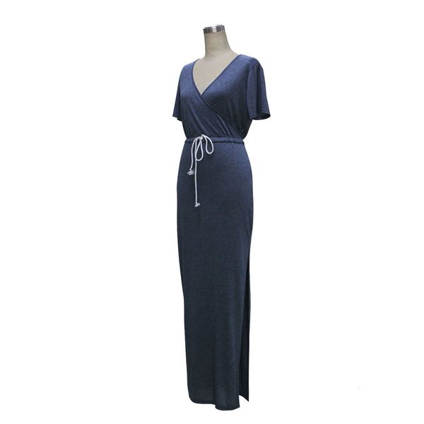 

женская платье женщины одежда женщины длинные платья европейский стиль drawsting шнуровкой тонкий талии vent карандаш платье платье drop дос, Black;gray