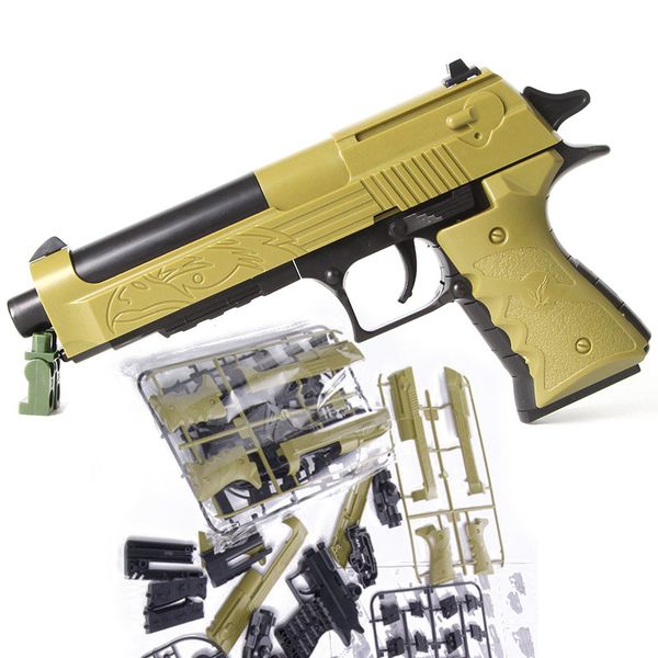 2019 Diy Building Blocks Toy Gun Desert Eagle Assembly Toy Brain Game Model Can Fire Bulletsmung Bean With Instruction Book Gift From Wujiongjie1998