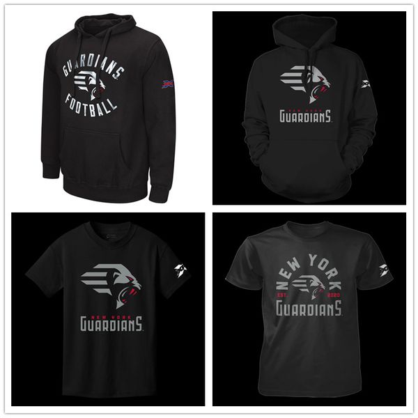 

ny guardians xfl football jersey sweatshirt hoodies t-shirts agasiva terrence demarcus ayers tj barnes keenen brown garrett brumfield print, Black
