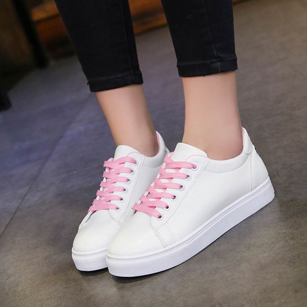 

kancoold women's cartoon embroidery sneakers waterproof leather low running shoes fashion outdoor fitness sports shoes lace