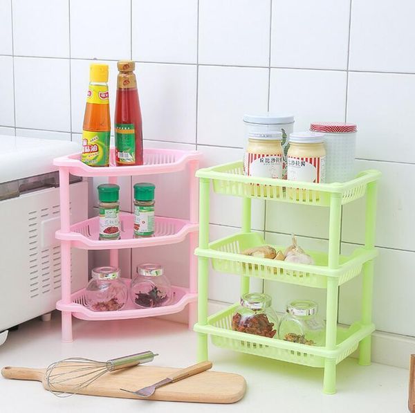 

кухня полка гостиной 3-слойная пластиковая для ванной комнаты таблицы косметика для хранения стойка держатели организатора главной кухня hol