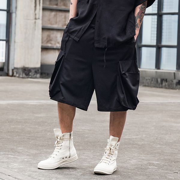 

мђжин summer streetwear hip hop multi-каѬман поведневного cargo pant мђжкого поѬивнй pant jogger sw, Black