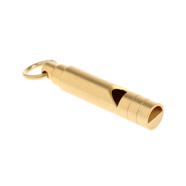 

mini pocket high brass safety emergency survival whistle key chain for outdoor camping hiking