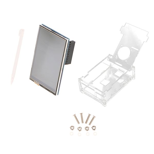 

3.5 inch tft touch screen with protective case touch pen for raspberry pi 3