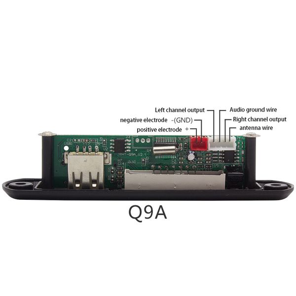 

12v mp3 decoder board audio module usb tf radio for car remote music speaker