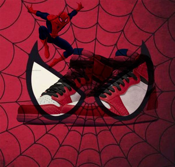 

2019 nik Basketball Spider-Man Banned Game Royal1 High OG Bred Toe Shoes Mens Shattered Backboard Shadow Multicolor Sport Sneakers