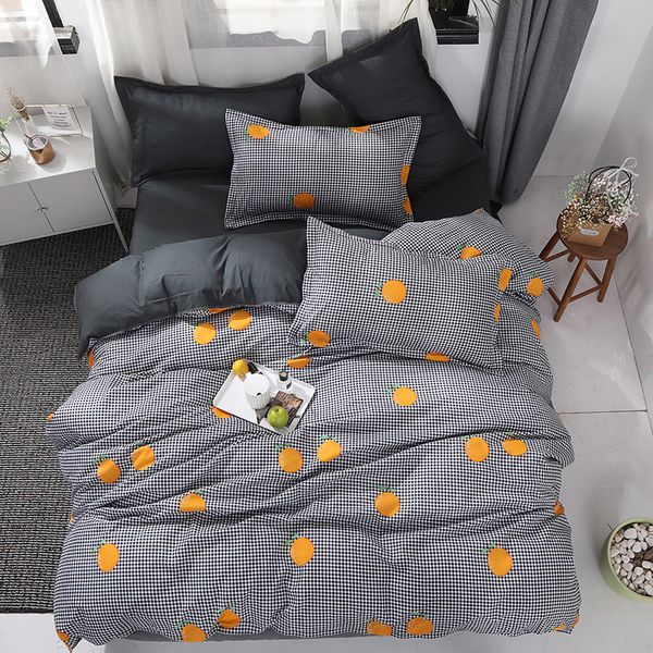 

4pcs beddingset meteor printed duvet cover bed sheet pillowcase polyester brief full king  tiwn beding cover