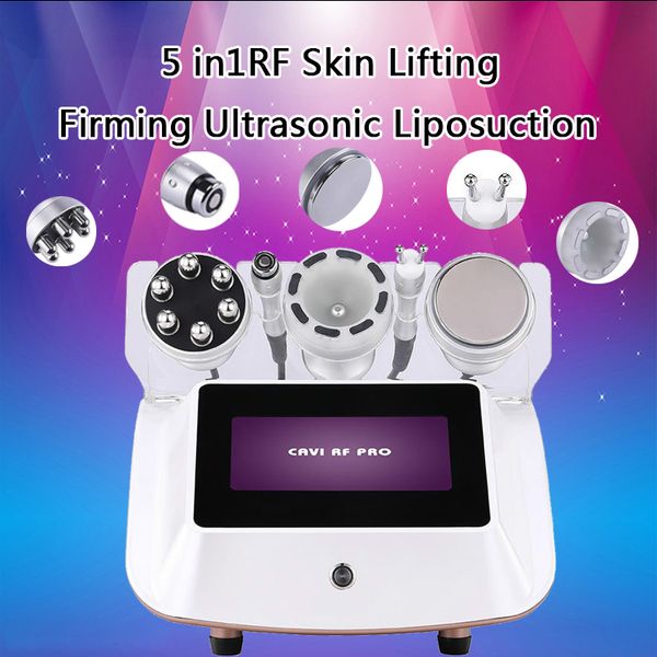 

5 in1rf skin lifting укрепляющий ультразвуковая липосакция кавитация вакуумная форма тела машина для похудения с ce утверждено