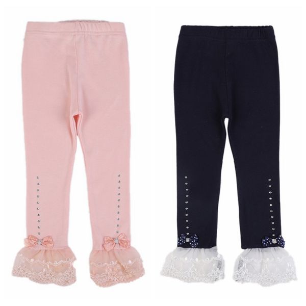 

2020 children baby girl candy color ruffles leggings, Blue