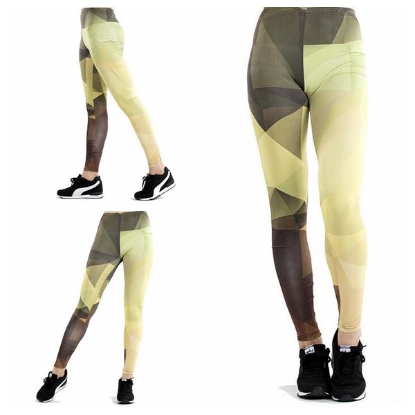 

women yoga trousers pants tights trousers female high waist dance active lady cyan-blue green patchwork printing leggings skinny silm motion, Black;white