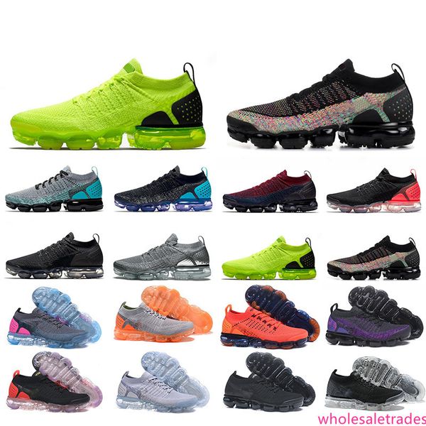 

2019 knit 2.0 fly 1.0 running shoes men women bhm red orbit metallic gold triple black green shoes sneakers trainers size 36-45