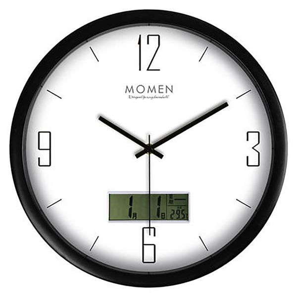

digital living room wall clock lcd creative art silent large electronic wall clock modern design unique home watch brief