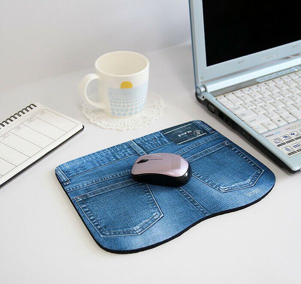 

225*170*5mm fashion chic jeans style gaming mouse pad mat for pc laptop