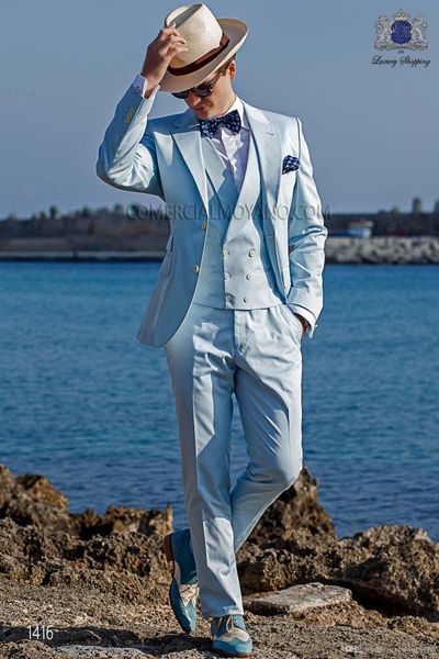 

popular two buttons groomsmen notch lapel groom tuxedos men suits wedding/prom man blazer ( jacket+pants+vest+tie) 341, Black;gray