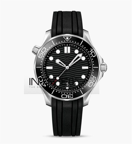 

5 стиль 2018 basel world новая модель оригинальный резиновый застежка 210.32.42.20.01.001 часы 42mm механическое движение автоматическая муж, Slivery;brown