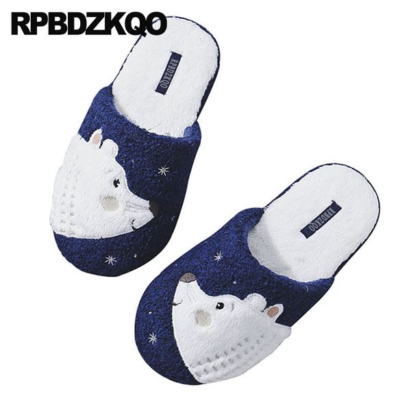 

funny indoor snowflake slides house shoes ladies slipper big size fur animal 11 women 43 cute suede winter slip on cartoon home, Black