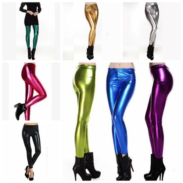 

11 color women girl lim legging trou er punk tyle legging ela tic pant oft faux pu kinny lim legging cca10847 100pc