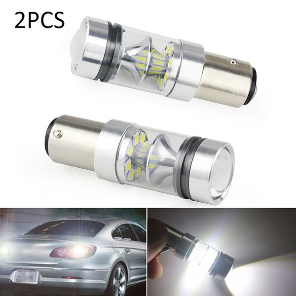 

2pcs 1157 bsy15d 100w led turn signal backup light reverse light bulb