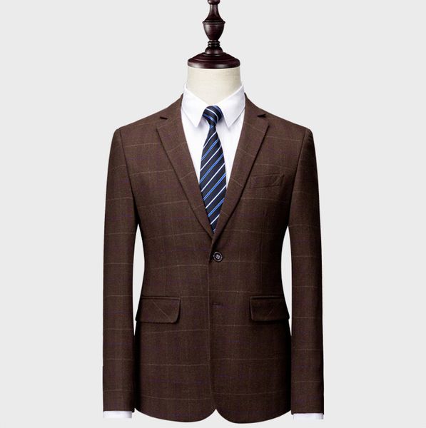 

jackets+ pant+ vest)2019 custom slim fit suits single breasted plaid blazer size green khaki blue dress weddingume homme terno, White;black