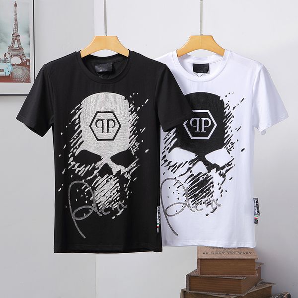 

2020 luxury мужская мода хип-хоп футболки высокого качества 3d печататься пробежки чемпион футболки повседневный черно-белую футболку, White;black