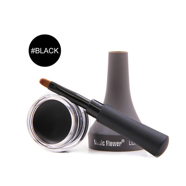 

5 colors waterproof eyeliner gel eye makeup eye liner with brush beauty 24 hours long-lasting eyelid black cosmetic gel