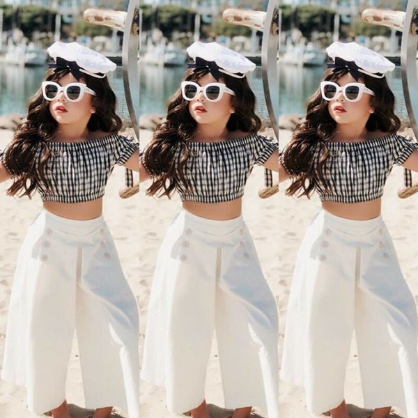 

новорожденных малышей дети девочки летняя одежда футболки топы + брюки костюмы set