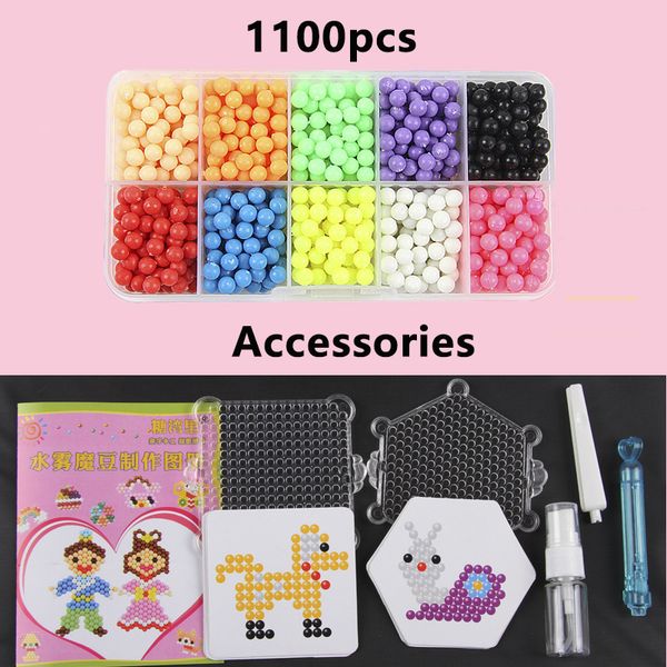 

24 colors spray beads puzzle crystal color diy beads water spray set ball games 3d puzzle handmade magic toys for children