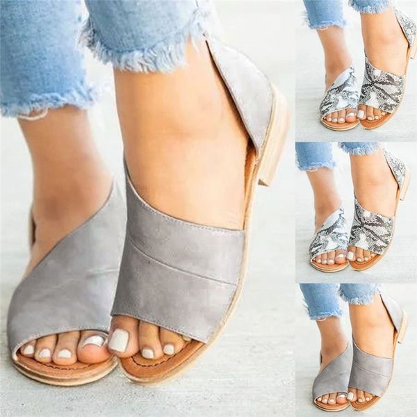 

women shoeswomen summer fashion casual shoes side open cover heel retro peep toe sandals for ladies #30, Black