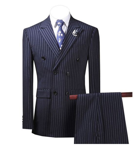 

colorful striped slim fit 2 pieces mens suits costume business suits groom wool brown tuxedos for evening wedding (blazer+pants, White;black