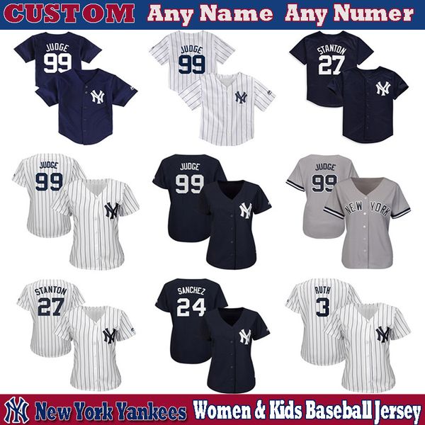 

Ny yankee women youth kid jer ey cu tom aaron judge giancarlo tanton gleyber torre gary anchez didi gregoriu ba eball jer ey, Blue;black