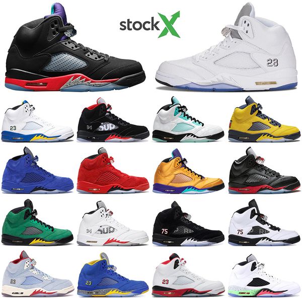 

с носки jumpman 5 5s огонь красный мичиган mens basketball обувь черный виноград свежий принц черный сатин разводили citrus спортивные кросс, White;red