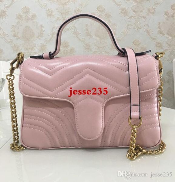 

new style luxury designer marmont shoulder bags women chain crossbody bag pu leather handbags purse female messenger tote bag