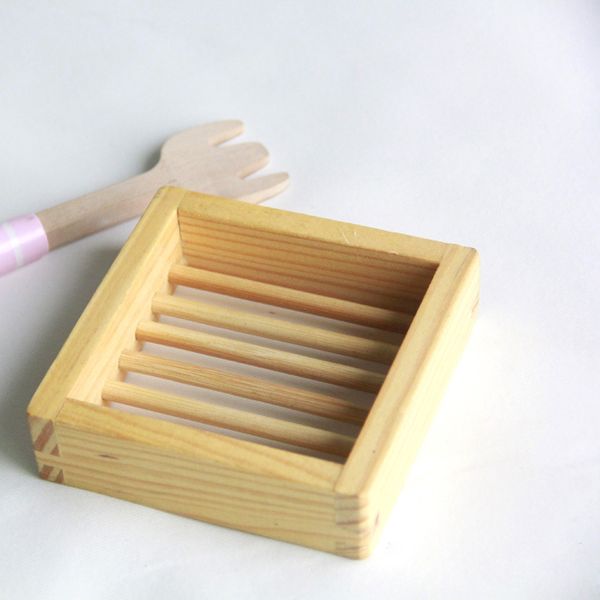 

natural wooden soap dishes tray holder soap storage rack plate portable bathroom soap box container