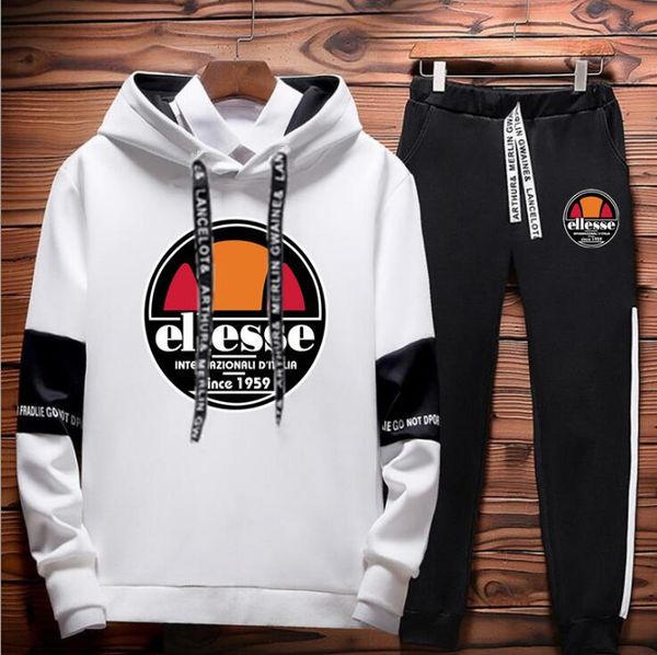 

Brand elle e track uit men autumn winter hoodie pant ca ual brand port wear men track uit hoodie men clothin