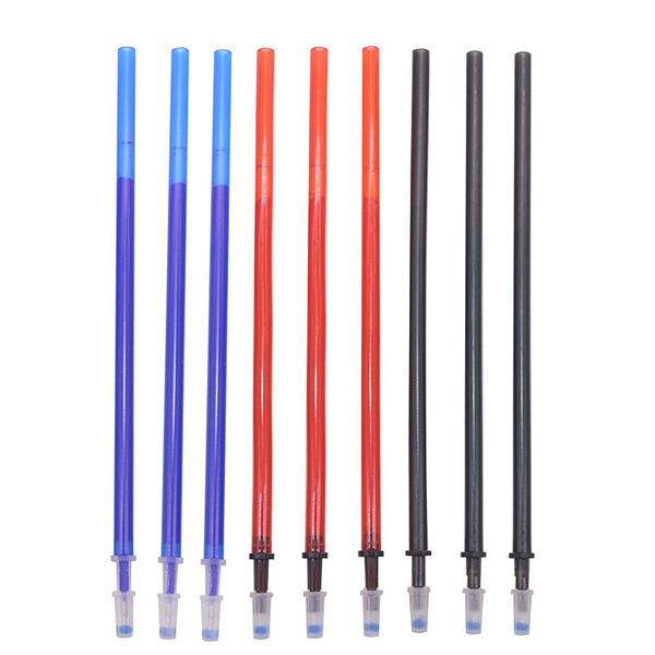 

50pcs/set office gel pen erasable refill rod magic erasable pen refill 0.5mm blue black ink school stationery writing tool gift, Black;red