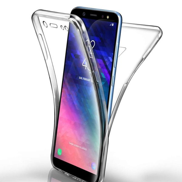 

360 full body case for samsung galaxy s10 s8 s9 plus s10e s7 s6 edge j8 j4 j6 a6 a8 plus a7 a750 2018 soft tpu front&back cover