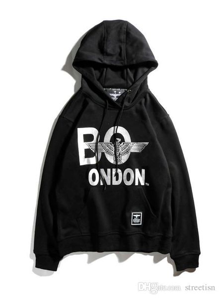 

brand designer men hoodie sweater london boy quality wool printing fashion streetwear sweat hip hop long sleeved shirt men women sweatshirts, Black