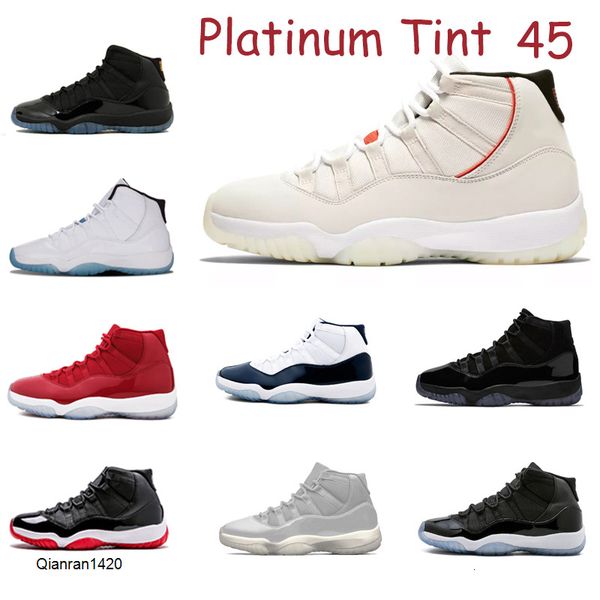 

arrival 11 11s platinum tint basketball shoes high 72-10 for men gamma blue low bred closing ceremony prom night sneaker shoes