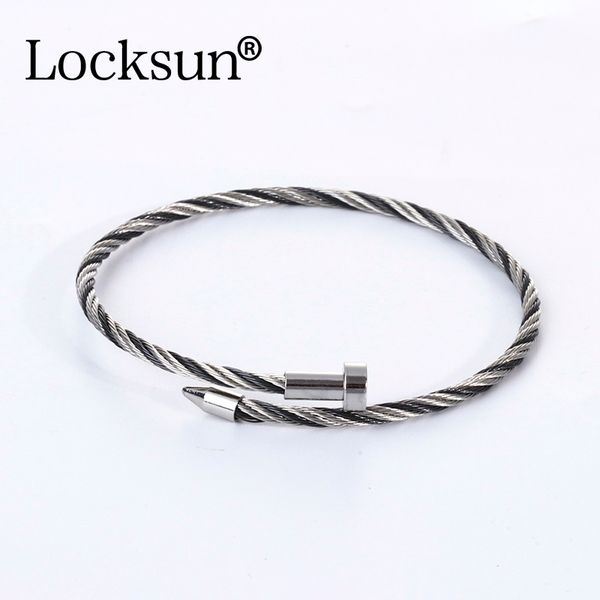 

locksun новое прибытие цепи шарм браслеты для женщин свадебные аксессуары ручной ювелирных изделий регулируемый эластичный провод модный бра, Black