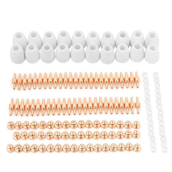 

promotion--150 pcs air plasma cutting electrode nozzle plasma cutter consumables accessory fit for pt31 electric cutting tools