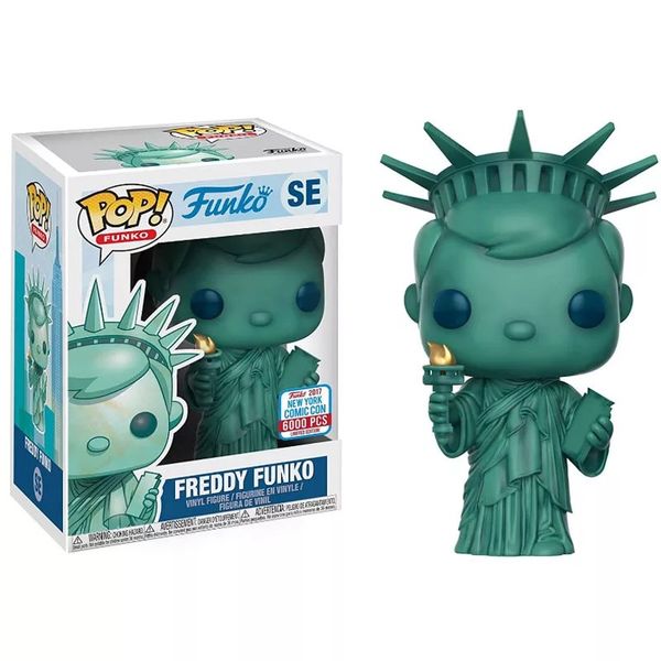 

funko pop freddy statue of liberty vinyl figure for kids gift model toy with in box