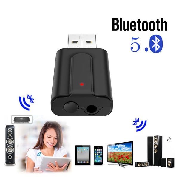 

wireless bluetooth audio stereo transmitter receiver hifi music adapter music home car adapter 3.5mm aux &usb rca #727