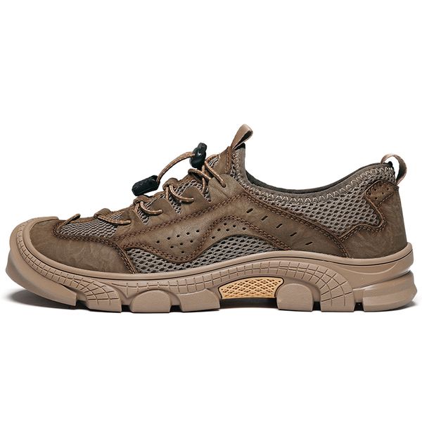 

sandals men for work shoes ete male 2021 summer mesh zomer para mannen sandalias schoenen mens zapatos man de sneakers zapatillas, Black