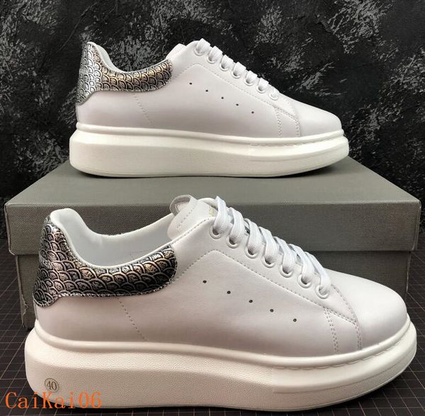 

2019 Luxury Designer Men Women Sneakers Cheap Best Top Quality Fashion White Leather Platform Shoes Flat Casual Party Wedding Shoes m01