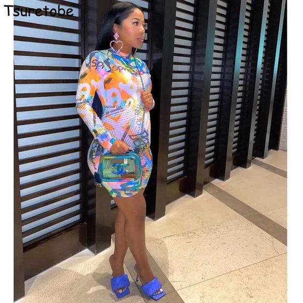 

tsuretobe 2020 bandage print playsuits women clothes jumpsuit streetwear long sleeve romper summer club outfits female, Black;white