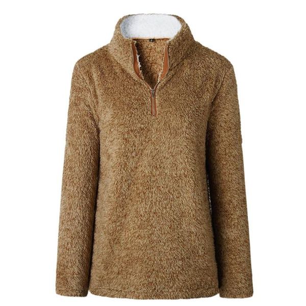 

fashion jacket cap solid r plushl long sleeved sweater autumn winter warm sports casual womens solid color, Black