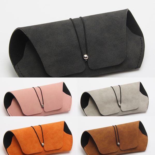 

creative simple frosted wallet leather compression-resistant storage box sunglasses portable sunglasses storage box