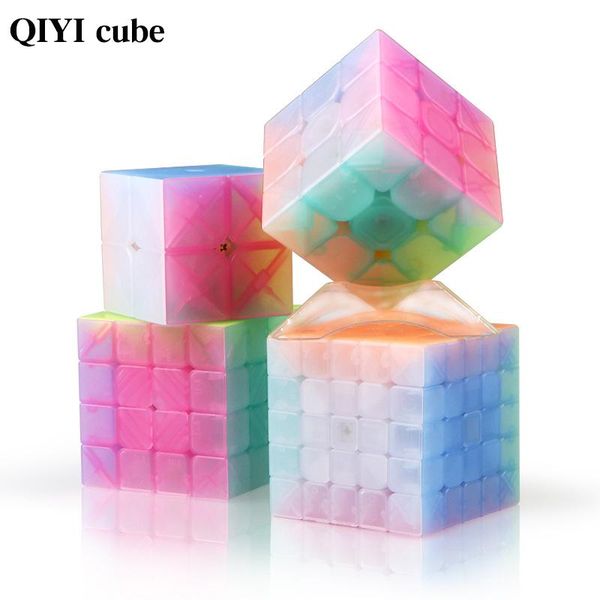 

qiyi jelly color neo magic cube прозрачный куб головоломка finger toys профессиональные скоростные кубики ранние развивающие игрушки для дет