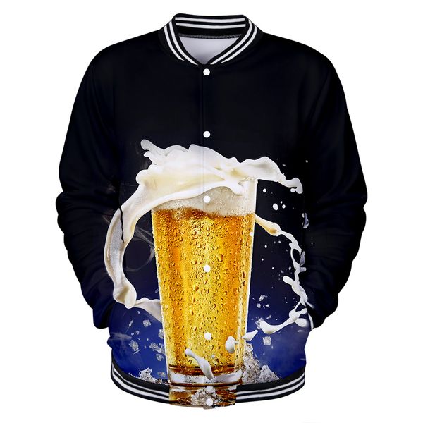

new beer casual fashion baseball uniform autumn and winter coat couple leisure novelty luxury harajuku, Black;brown