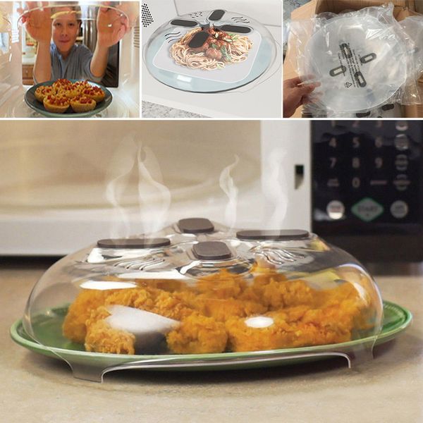 

30*8.5cm microwave splatter lid food splatter guard cover microwave hover anti-sputtering cover with steam vents dhl wx-c54